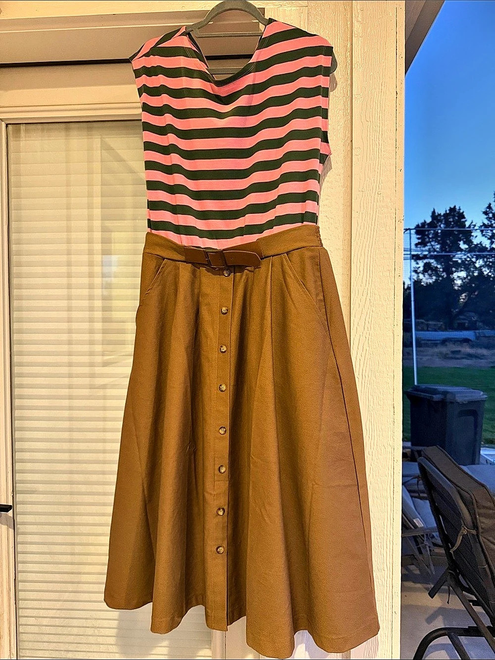 Anthropologie By Anthropologie Sleeveless Twofer A-Line Midi Dress By Twofer